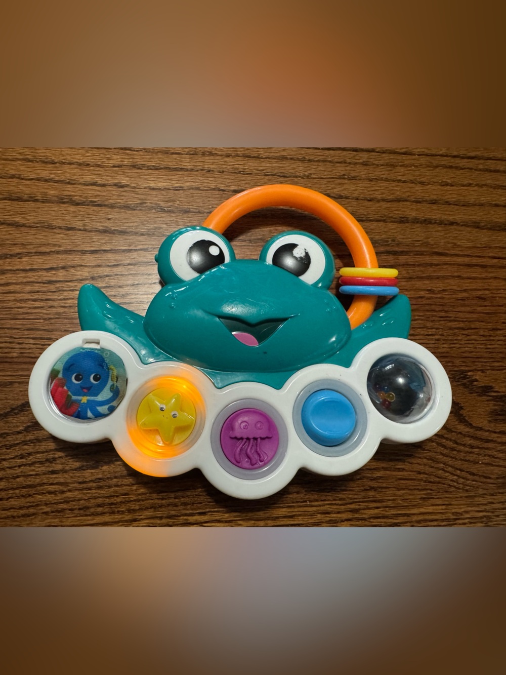 Baby Einstein Teal Crab Musical Rattle & Light-Up Baby Toy